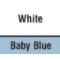 White/Baby Blue