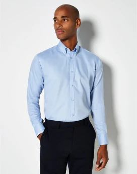 Kustom Kit Slim Fit Long Sleeve Non IronTwill Shirt