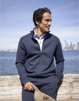 Cutter & Buck Pemberton Cardigan Full Zip Men