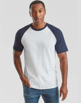Fruit Of The Loom Men's Valueweight Short Sleeve Baseball T-Shirt
