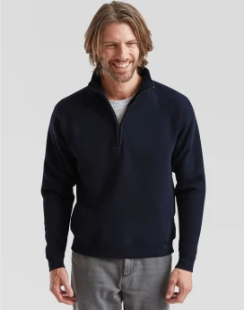Fruit Of The Loom Men's Premium Zip Neck Sweat