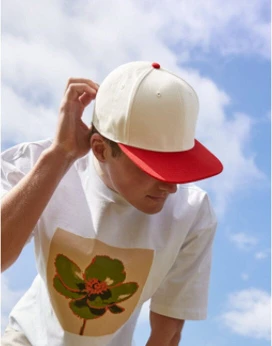 Beechfield Contrast Flat Pk 6 Panel Cap