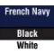 French Navy/Black/White