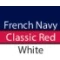 French Navy/Classic Red/White