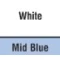 White/Mid Blue