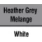 Heather Grey Melange/White