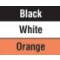 Black/Orange/White