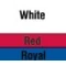 White/ Red/ Royal