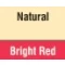 Natural/Bright Red