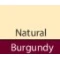 Natural/Burgundy