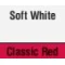 Soft White/Classic Red