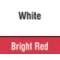 White/Bright Red