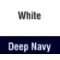 White/Deep Navy