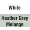White/Heather Grey