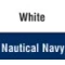 White/Nautical Navy
