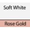 Soft White/ Rose Gold